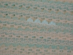 Feather Edge Eyelet Lace Per Meter 38mm Cream/Mint